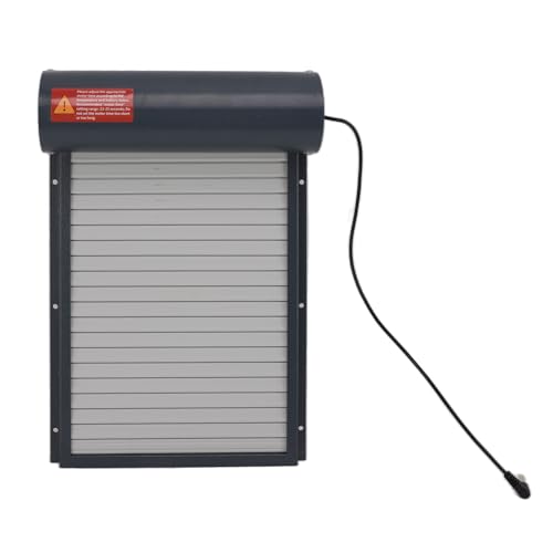 Automatischer Hühnerstall-Türöffner mit Timer, Langlebige Automatische Hühnertür aus Eisen für Ente, Grau, 100–240 V [Geflügelschutz] (EU-Stecker 100-240 V) von Jeffergarden