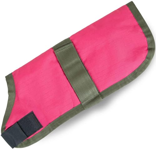 Jeffers Breathe Comfort Ripstop-Hundedecke, 45,7 cm, Größe M, wasserdicht, winddicht, atmungsaktiv, langlebig, ideal für Outdoor, Indoor, Reisen, maschinenwaschbar, 45,7 cm, Rosa / Braun von Jeffers