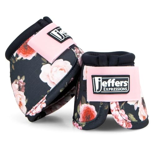 Jeffers Expression Ballistische Hufglocken, Rosengarten, Größe M, stoßdämpfender Hufschutz für Pferde, sicherer Doppel-Klettverschluss, perfekt für Turnout, Training und Reiten Jeffers Expression Ballistische Hufglocken, Rosengarten, Größe M, stoßdämpfender Hufschutz für Pferde, sicherer Doppel-Klettverschluss, perfekt für Turnout, Training und Reiten von Jeffers
