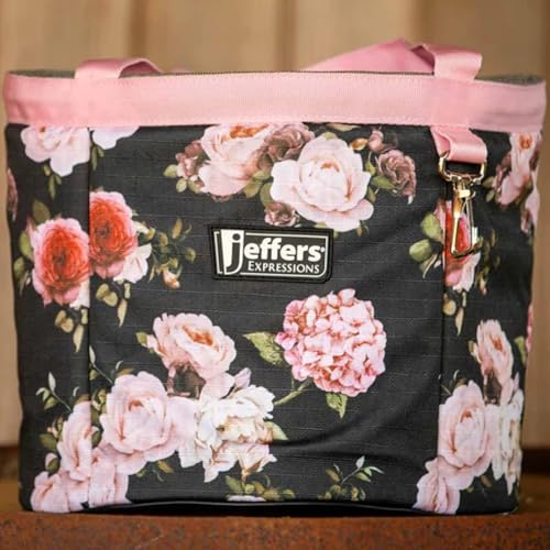 Jeffers Expression Fellpflegetasche, Rosengarten, robuster Ripstop-Organizer mit Taschen für Pferdepflege-Werkzeuge, leicht zu transportieren, Nylonriemen, kompakte Aufbewahrung für Stall, Reisen und Jeffers Expression Fellpflegetasche, Rosengarten, robuster Ripstop-Organizer mit Taschen für Pferdepflege-Werkzeuge, leicht zu transportieren, Nylonriemen, kompakte Aufbewahrung für Stall, Reisen und von Jeffers