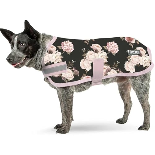 Jeffers Expression Hunde-Fleece-Teppich, weich, gemütlich, mit reflektierenden Streifen, leichter Mantel, perfekt für kleine bis große Rassen, warmer Welpenpullover, waschbar, 71,1 cm Jeffers Expression Hunde-Fleece-Teppich, weich, gemütlich, mit reflektierenden Streifen, leichter Mantel, perfekt für kleine bis große Rassen, warmer Welpenpullover, waschbar, 71,1 cm von Jeffers