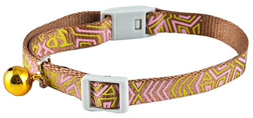 Jeffers Haustier-Katzenhalsband mit Glöckchen – reflektierendes Sicherheitshalsband aus Kunststoff für Kätzchen & ausgewachsene Katzen, verstellbar, einlagig, Nylon, hohe Sichtbarkeit, Innen- und von Jeffers
