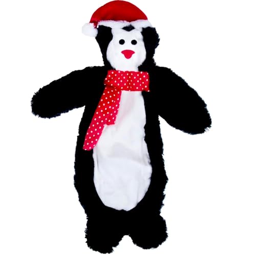 Jeffers Hundespielzeug aus Plüsch mit Quietscher, Weihnachtsbär 30,5 cm – weicher Knisterstoff, sicher und langlebig, gesunder Spaß für kleine und mittelgroße Hunde, interaktives Spielen, Apportieren von Jeffers