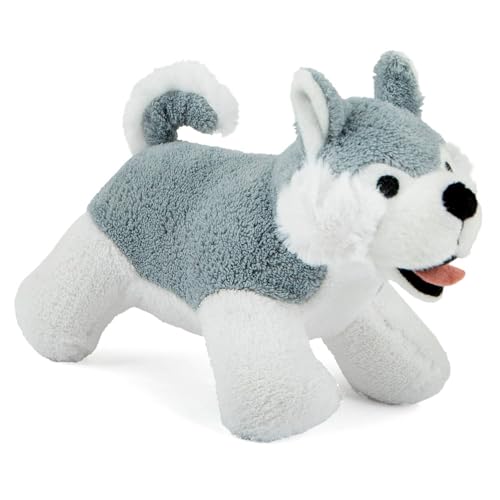 Jeffers Hundespielzeug aus Plüsch mit Quietscher, grauer Husky, 20,3 cm, weicher Knisterstoff, sicher und langlebig, gesunder Spaß für kleine und mittelgroße Hunde, interaktives Spielen, Apportieren Jeffers Hundespielzeug aus Plüsch mit Quietscher, grauer Husky, 20,3 cm, weicher Knisterstoff, sicher und langlebig, gesunder Spaß für kleine und mittelgroße Hunde, interaktives Spielen, Apportieren von Jeffers