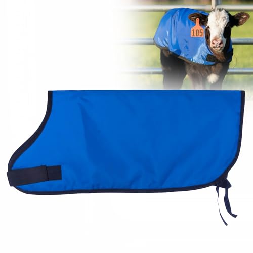 Jeffers Isolierte Wadendecke für Nutztiere, Königsblau, 1 Packung – 600 Denier, Winter warme Kleidung für Waden, wasserdicht, winddichte Wärmedecke, Jacke, Mantel – verdickter Bauchschutz von Jeffers