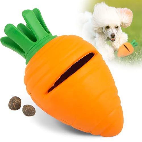 Jeffers Kauspielzeug für Hunde aus Naturkautschuk, Karotte, mittelgroß, mit Vanilleduft, langlebig, ungiftig, spülmaschinenfest, interaktives Apportier- und Zerrspielzeug, perfekt für das Training von von Jeffers
