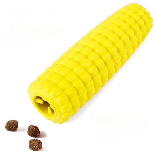 Jeffers Kauspielzeug für Hunde aus Naturkautschuk, Mais, mittelgroß, mit Vanilleduft, langlebig, ungiftig, spülmaschinenfest, interaktives Apportier- und Zerrspielzeug, perfekt für das Training von von Jeffers