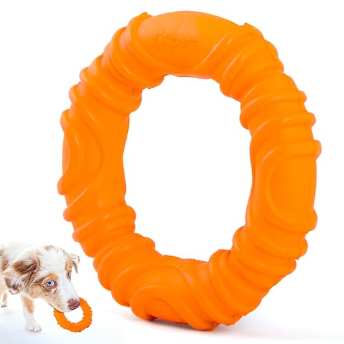 Jeffers Kauspielzeug für Hunde aus Naturkautschuk, gewellt, mittelgroß, Vanilleduft, langlebig, ungiftig, spülmaschinenfest, interaktives Apportier- und Zerrspielzeug, perfekt für das Training von von Jeffers
