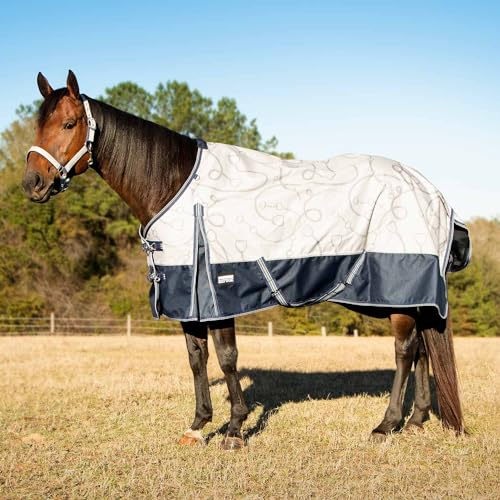 Jeffers Pappelkopf Uniquely English Weidedecke, 1200 Denier, 0 g, Latte-Trensen und Eisen, 190,5 cm von Jeffers