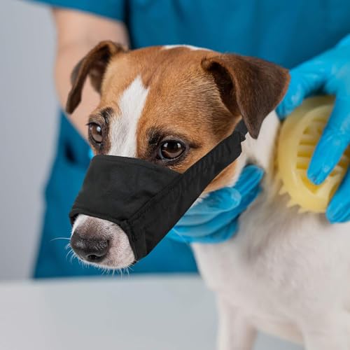Jeffers Pet Breathe Comfort Maulkorb für Hunde, Größe XL, schwarz, weich gepolsterter Nasenschutz, leicht, atmungsaktiv, wasserdicht, 600D Ripstop, für Haustierpflege, Zuhause, Flugreisen, niedlicher von Jeffers