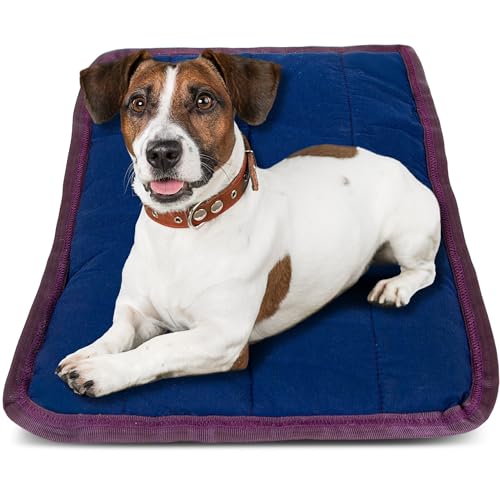 Jeffers Pet Comfort Hundekissen, Größe M, 63,5 x 83,8 cm, Marineblau, maschinenwaschbar, Hundebett für Haus, Sofa, Kiste und Reisen, Polyester-Baumwoll-Außenhülle, Winterwärme, weich, bequem Jeffers Pet Comfort Hundekissen, Größe M, 63,5 x 83,8 cm, Marineblau, maschinenwaschbar, Hundebett für Haus, Sofa, Kiste und Reisen, Polyester-Baumwoll-Außenhülle, Winterwärme, weich, bequem von Jeffers