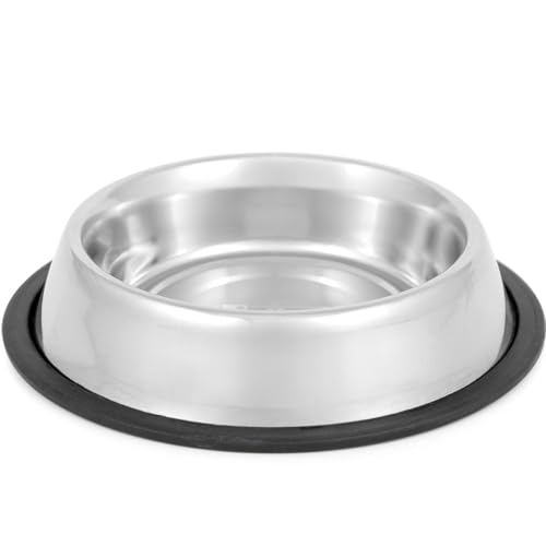 Jeffers Pet Hundenapf aus Edelstahl, kein Rutschen, kein Kippen, Futter- und Wassernäpfe für Welpen, kleine, mittelgroße und große Rassen, strapazierfähig, spülmaschinenfest, für drinnen und draußen von Jeffers