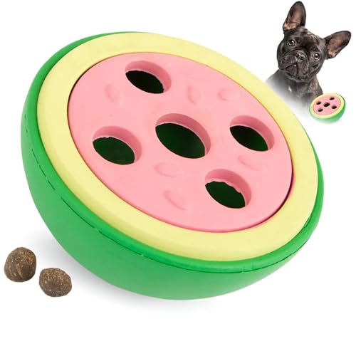 Jeffers Pet Kauspielzeug für Hunde, Naturkautschuk, Wassermelone, klein, Leckerli-Dosierung, Vanilleduft, langlebig, ungiftig, spülmaschinenfest, interaktives Apportier- und Zerrspielzeug – perfekt von Jeffers