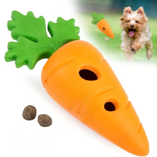 Jeffers Pet Kauspielzeug für Hunde aus Naturkautschuk, Babykarotte, klein, Leckerli-Dosierung, Vanilleduft, langlebig, ungiftig, spülmaschinenfest, interaktives Apportier- und Zerrspielzeug – perfekt von Jeffers