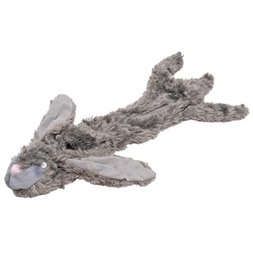 Jeffers Pet Thinnies Ungefülltes Hundespielzeug ohne Quietschen – 53,3 cm Plüsch-Kaninchen, flach, füllfrei, Kauspielzeug für kleine, mittelgroße und große Hunde – weich, interaktives Spielen von Jeffers