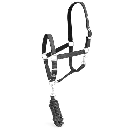 Jeffers Pferdehalfter und Leine aus Pappelkopf, passendes Set, voller, verdeckter Gepard, langlebiges und verstellbares Design für Pferde, Reitzubehör, perfekt als Geschenk, gute Wahl für Bekleidung Jeffers Pferdehalfter und Leine aus Pappelkopf, passendes Set, voller, verdeckter Gepard, langlebiges und verstellbares Design für Pferde, Reitzubehör, perfekt als Geschenk, gute Wahl für Bekleidung von Jeffers