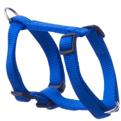 Jeffers Verstellbares Nylon-Hundegeschirr, Blau, 9,5 cm B x 20,3–35,6 cm L, sichere Passform für kleine und mittelgroße Hunde, leicht, atmungsaktiv, Schnellverschluss-Schnalle, verstellbare Gurte für von Jeffers