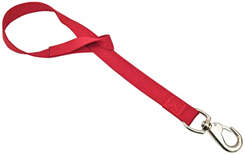 Jeffers Vieh-Nylon-Eimergurt 61 cm – robuster Karabinerhaken zum Aufhängen von Wassereimern, Futterspendern, Heusäcken – einfach zu bedienende Zaunschienenschlaufe für Scheune, Pferd, Ziege, Hund von Jeffers
