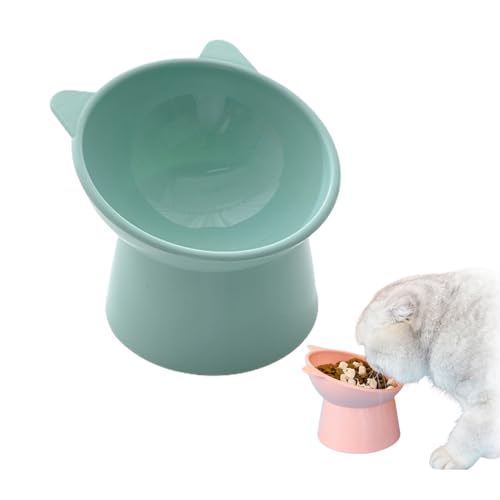 Ergonomic Cat Bowl, 45° Elevated Cat Bowls Plastic Raised Cat Bowl, Anti Spill Tilted Cat Bowls for Indoor Cats (C,ONE Size) von Jelaqmot