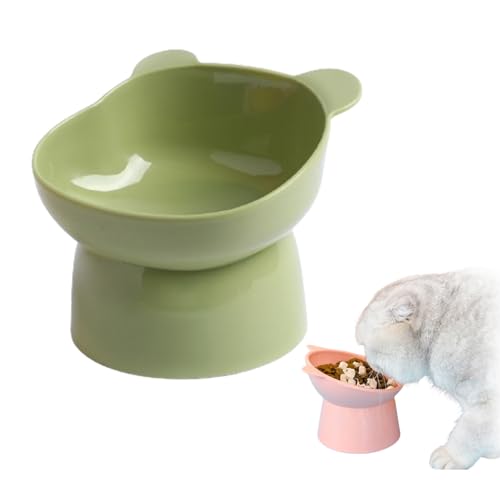 Ergonomic Cat Bowl, 45° Elevated Cat Bowls Plastic Raised Cat Bowl, Anti Spill Tilted Cat Bowls for Indoor Cats (D,ONE Size) von Jelaqmot