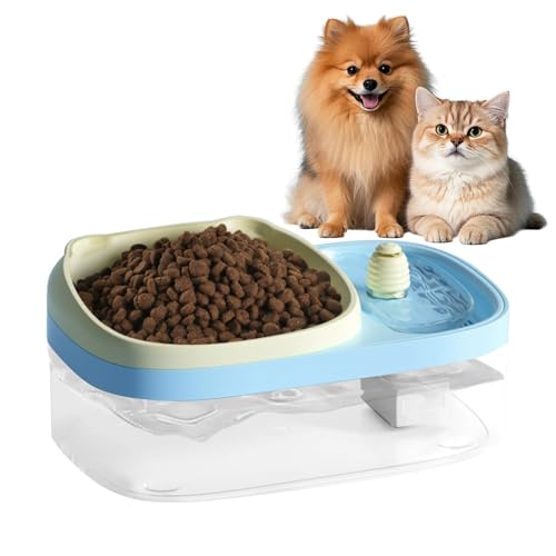 5.1 cm-1 Doppelnapf für Hunde und Katzen, Wasser- und Futternapf, automatischer Katzen-Umlauf-Wasserspender, Fütterung, Trinken, 2,300 ml, große Kapazität für große und mittelgroße Haustiere 5.1 cm-1 Doppelnapf für Hunde und Katzen, Wasser- und Futternapf, automatischer Katzen-Umlauf-Wasserspender, Fütterung, Trinken, 2,300 ml, große Kapazität für große und mittelgroße Haustiere von Jellydog Toy