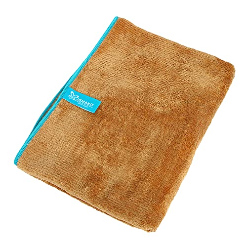 Jemako Fell-Profi Hundehandtuch Haustier-Trockentuch Haustier-Handtuch zur Haustier-Pflege, schonende Felltrocknung (M (45 x 85 cm)) inkl. SINLAND Wäschenetz von Jemako