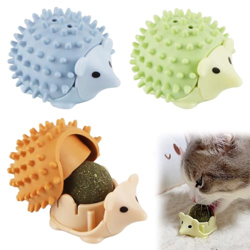 Jemmytu Katzenminze Ball, 3 Stück Katzenminze Spielzeug, Catnip Ball, Katzenminze Wandwalze, Interaktives Katzenspielzeug, Katzen leckstein, Katzenspielzeug, Drehbare Katzenminze Ball Jemmytu Katzenminze Ball, 3 Stück Katzenminze Spielzeug, Catnip Ball, Katzenminze Wandwalze, Interaktives Katzenspielzeug, Katzen leckstein, Katzenspielzeug, Drehbare Katzenminze Ball von Jemmytu