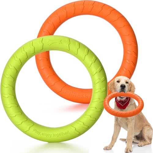 Jenaai Hundespielzeug, Hundetrainingsring für den Außenbereich, aggressiv, langlebig, Kauer, Apportierspielzeug, Haustier-Fliegenscheibe, schwimmender Ring für großes, mittelgroßes Welpentraining und Jenaai Hundespielzeug, Hundetrainingsring für den Außenbereich, aggressiv, langlebig, Kauer, Apportierspielzeug, Haustier-Fliegenscheibe, schwimmender Ring für großes, mittelgroßes Welpentraining und von Jenaai