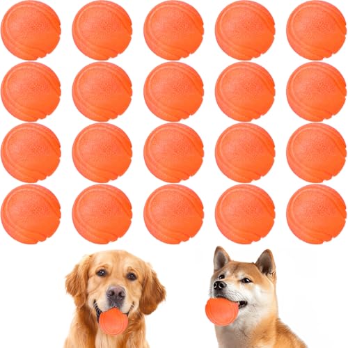 Jenaai Hundespielzeugbälle für Training, unzerstörbarer Hundeball, kaufest, Vollgummi, Hüpfball für Zahnreinigung, aggressive Kauer, 5 cm Durchmesser, Orange, 20 Stück Jenaai Hundespielzeugbälle für Training, unzerstörbarer Hundeball, kaufest, Vollgummi, Hüpfball für Zahnreinigung, aggressive Kauer, 5 cm Durchmesser, Orange, 20 Stück von Jenaai