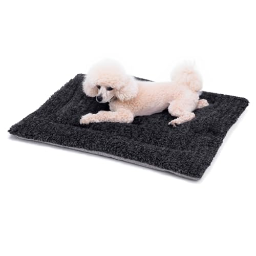 Britisches Hundebett aus Wolle, maschinenwaschbar, gesteppt, Käfigunterlage mit Tweed-Basis, luxuriöses X-Small-Hundebett (60 x 45 cm), hergestellt in England von Jenny Wren