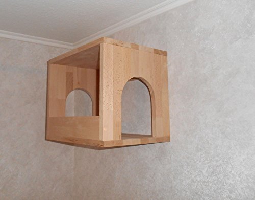 Jennys Tiershop Katzen Wandpark, handgefertigte Tiermöbel/Luxusmöbel, Katzenmöbel in vielen Ausführungen, Kratzbaum/Katzenbaum für die Wand. Hier: Schlafkasten Nr. 2 (15511Pfff) von Jennys Tiershop