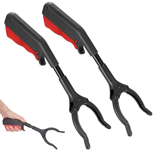 Jennytim 2 Stück Greifzange, Müllgreifer Zange, 30cm Greifer für Greifer zum Aufheben, Kurze Müllzange für Recycling, Garten, Hof Jennytim 2 Stück Greifzange, Müllgreifer Zange, 30cm Greifer für Greifer zum Aufheben, Kurze Müllzange für Recycling, Garten, Hof von Jennytim