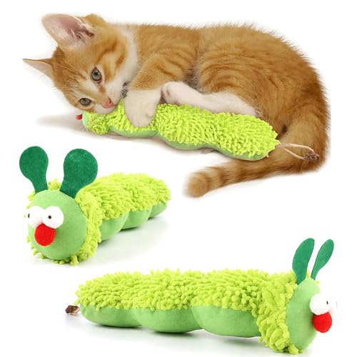 Jennytim Katzenminze Spielzeug, Katzenspielzeug Selbstbeschäftigung,Raupe Katzenkissen, Weiches und Langlebiges Spielzeug für Katzen für Die Katzen Zahnpflege Jennytim Katzenminze Spielzeug, Katzenspielzeug Selbstbeschäftigung,Raupe Katzenkissen, Weiches und Langlebiges Spielzeug für Katzen für Die Katzen Zahnpflege von Jennytim