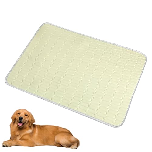 Jenshhch Haustier-Kühlmatte XL 100cm Kühlkissen Für Hunde Und Haustiere - Atmungsaktives Latex Kühlbett Mit Rutschfestem Grundgewebe - Hundedecke Für Sommerhitze (B) von Jenshhch