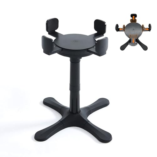 Jenshhch Hundenapf Höhenverstellbar Mit Edelstahlnapf rutschfeste Futterstation 14-33.5cm Schwarzes Hundebar Gestell Für Mittelgroße und Große Hunde (B) von Jenshhch