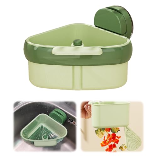 Jenshhch Spüle Abflusskorb Katzentoilette ABS Material Haustier-Ecktoilette mit Saugnapf Für Kaninchen Kleintiere Eckinstallation Ohne Werkzeuge (B) von Jenshhch