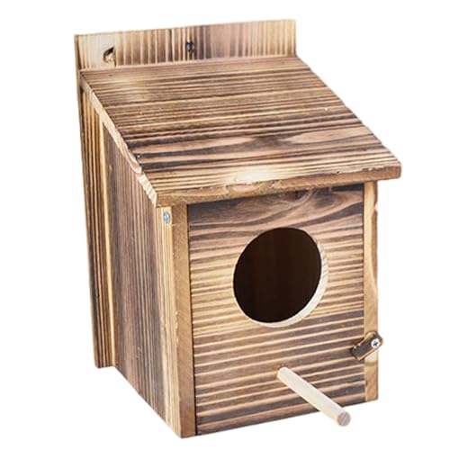 Birdhouse, Vogelhaus, 7x7x9 Zoll kreatives natruales Holz Vogelhäuser mit runden Loch für kleine Vögel im Freien Garten Ornamente Birdhouse, Vogelhaus, 7x7x9 Zoll kreatives natruales Holz Vogelhäuser mit runden Loch für kleine Vögel im Freien Garten Ornamente von Jeorywoet