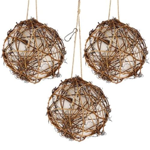 Hummingbird House, 3pcs Hummingbird Nest 4x4in Interaktives natrualer Rattan kleines Hängenistmaterial für Innen im Freien im Innenbereich, Vogelnest Hummingbird House, 3pcs Hummingbird Nest 4x4in Interaktives natrualer Rattan kleines Hängenistmaterial für Innen im Freien im Innenbereich, Vogelnest von Jeorywoet