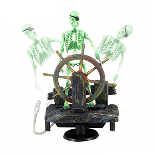 Jeorywoet 1pc Aquarium Ornament Pirat Captain Fish Tank Ornamente Wasserlandschaft Dekorationen Luftgetriebenes aktive Skelett für Fischtankdekoration Fischtankdekorationen Jeorywoet 1pc Aquarium Ornament Pirat Captain Fish Tank Ornamente Wasserlandschaft Dekorationen Luftgetriebenes aktive Skelett für Fischtankdekoration Fischtankdekorationen von Jeorywoet