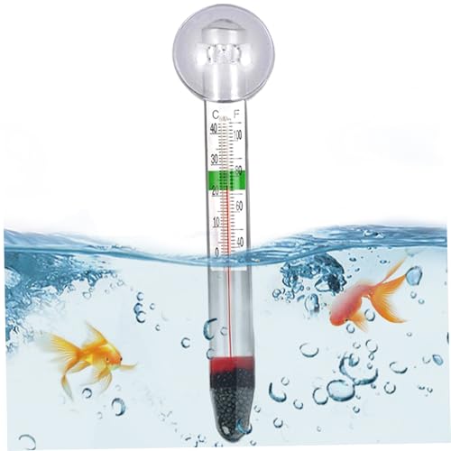 Jeorywoet Fischtank -Thermometer, Aquarium -Thermometer Tauchglasfischtankmesser mit Saugnapfbecher -Fischtyp -Thermometerstab für Süßwasser Salzwasserfisch auf Jeorywoet Fischtank -Thermometer, Aquarium -Thermometer Tauchglasfischtankmesser mit Saugnapfbecher -Fischtyp -Thermometerstab für Süßwasser Salzwasserfisch auf von Jeorywoet