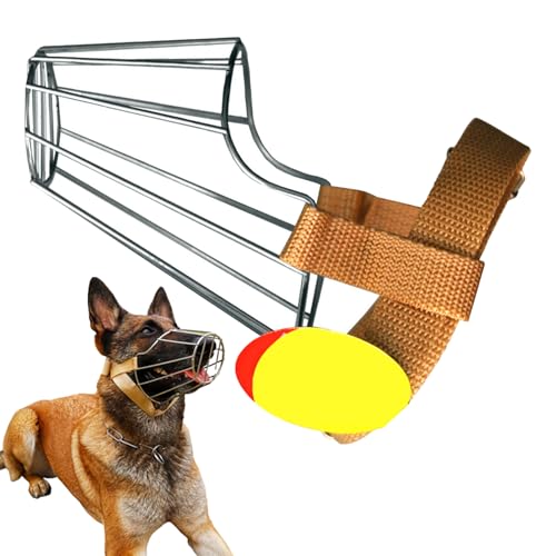 Jeorywoet Hunde Mündung Größe M Metallkorb Mündung atmungsable Drahtmündung für 15-30 kg mittelgroßen großen Hund verhindern Jeorywoet Hunde Mündung Größe M Metallkorb Mündung atmungsable Drahtmündung für 15-30 kg mittelgroßen großen Hund verhindern von Jeorywoet