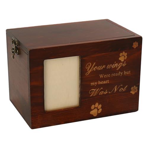 Jeorywoet Hundurne Personalisierte hölzerne Hund Ashes Box Memorial Katze Asche Urne Cremation Haustier Urne für Hundeverlustgeschenke, Katzenasche Urne Jeorywoet Hundurne Personalisierte hölzerne Hund Ashes Box Memorial Katze Asche Urne Cremation Haustier Urne für Hundeverlustgeschenke, Katzenasche Urne von Jeorywoet