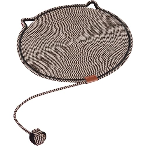 Jeorywoet Katzenkratzmatte 16,5-Zoll-Katzen-Cat-Kratzpolster mit seiliger Kugel Kratzerresistant waschbarer Katze Kratzer für Innenkatzen, Geschenke für Katzen, Katzenkratzmatte Jeorywoet Katzenkratzmatte 16,5-Zoll-Katzen-Cat-Kratzpolster mit seiliger Kugel Kratzerresistant waschbarer Katze Kratzer für Innenkatzen, Geschenke für Katzen, Katzenkratzmatte von Jeorywoet
