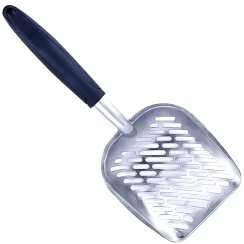 Jeorywoet Katzenstrauder -Schaufel mit langem Griff Aluminiumlegierung Katzenkingschaufel mit Mesh Hole Deep Cat Müll Schaufel leicht zu reinigen für Müllbox, Metallkatze Scoop Jeorywoet Katzenstrauder -Schaufel mit langem Griff Aluminiumlegierung Katzenkingschaufel mit Mesh Hole Deep Cat Müll Schaufel leicht zu reinigen für Müllbox, Metallkatze Scoop von Jeorywoet