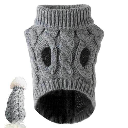 Kleiner Hund Pullover Rollkragenpullover gestrickter Pullover Elastic Dog Christmas Pullover Winter Dicke warme klassische kleine Hundekleidung für Chihuahua, Yorkie, Teetasse, Dackelgrau, kleine Hun Kleiner Hund Pullover Rollkragenpullover gestrickter Pullover Elastic Dog Christmas Pullover Winter Dicke warme klassische kleine Hundekleidung für Chihuahua, Yorkie, Teetasse, Dackelgrau, kleine Hun von Jeorywoet