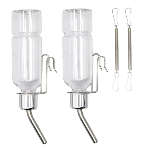 Meerschweinchenwasserflasche ohne Tropfen, 2pcs Meerschweinchenwasserflasche ohne Tropfen 350 ml klarer Plastikhamsterspender Hanging Kaninchen Wasserer für Chinchillas, Hamster, Kaninchen, Schweine Meerschweinchenwasserflasche ohne Tropfen, 2pcs Meerschweinchenwasserflasche ohne Tropfen 350 ml klarer Plastikhamsterspender Hanging Kaninchen Wasserer für Chinchillas, Hamster, Kaninchen, Schweine von Jeorywoet