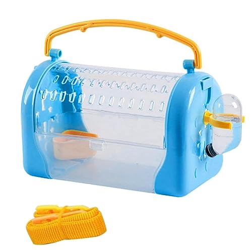 Jeorywoet Smalltiere Träger tragbarer Plastik atmungsaktiver transparenter Hamsterträger bequemer Griff zum Spielen aus scheidet blauem kleinen Tieren Träger Jeorywoet Smalltiere Träger tragbarer Plastik atmungsaktiver transparenter Hamsterträger bequemer Griff zum Spielen aus scheidet blauem kleinen Tieren Träger von Jeorywoet