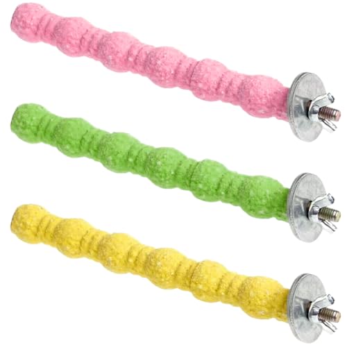 Vogelperch 3pcs 3 Farbkäfigmontage-Papagei-Barsch-Barsch Sturdes abrasiv-resistenter Vogelstange 8 Zoll dekoratives Sitticheet Cockatiel Papagei Vogelperch 3pcs 3 Farbkäfigmontage-Papagei-Barsch-Barsch Sturdes abrasiv-resistenter Vogelstange 8 Zoll dekoratives Sitticheet Cockatiel Papagei von Jeorywoet