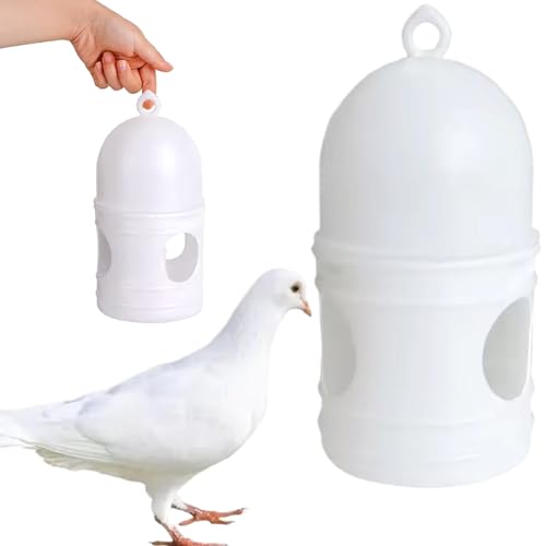 Vogelwasserspender, Taubenfuttermittel, 1000 ml Plastik -Vogelwasserspender, 3 Löcher Taubenwasserer, für Hühnchen, Ente, Wachtel von Jeorywoet