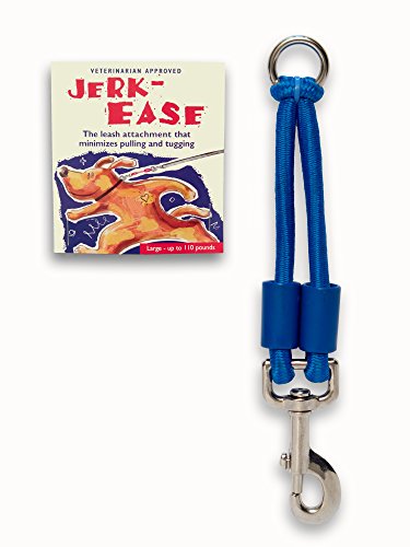 JERKEASE Bungee HundeleinenBefestigung – patentierter Stoßdämpfer schützt Sie und Ihren Hund – funktioniert mit jeder Leine und Halsband (oder Geschirr) – EIN Muss für einziehbare Leinen – klicken von Jerk-Ease
